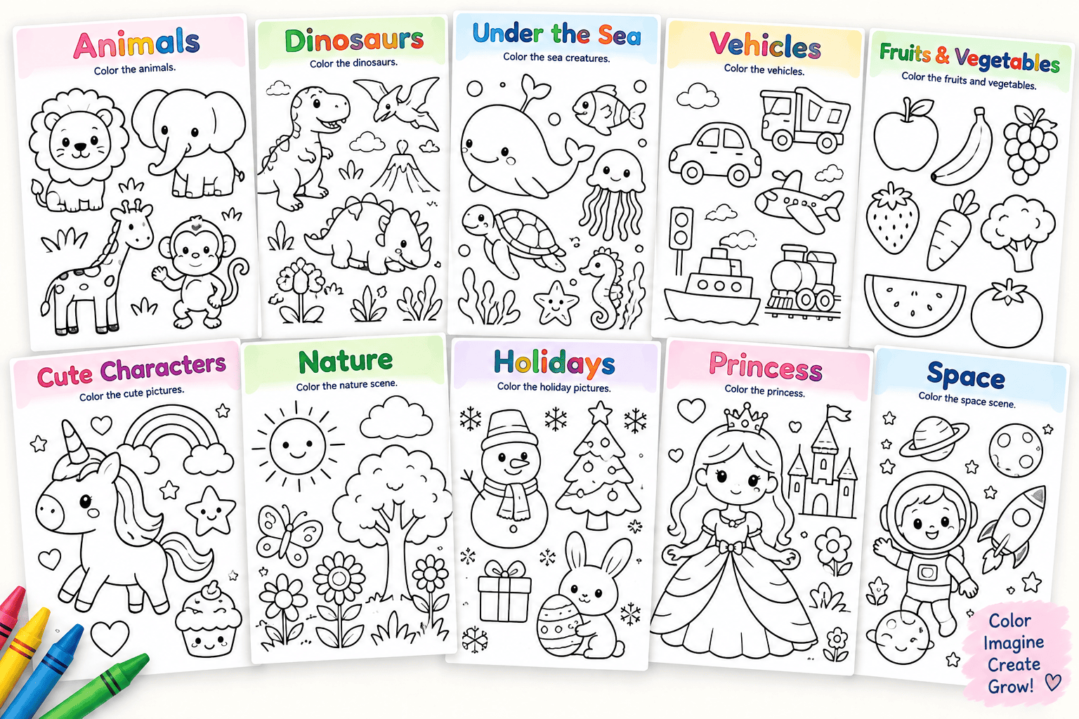 Printable coloring activities