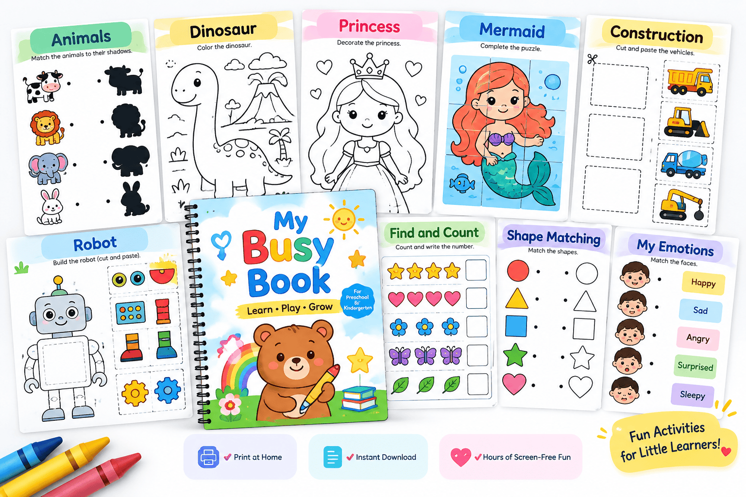 Printable busy books