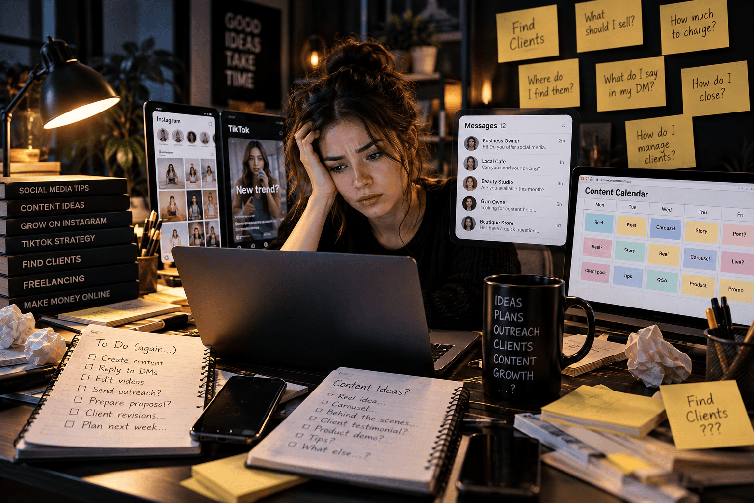 The problem of managing freelance social media work without a system